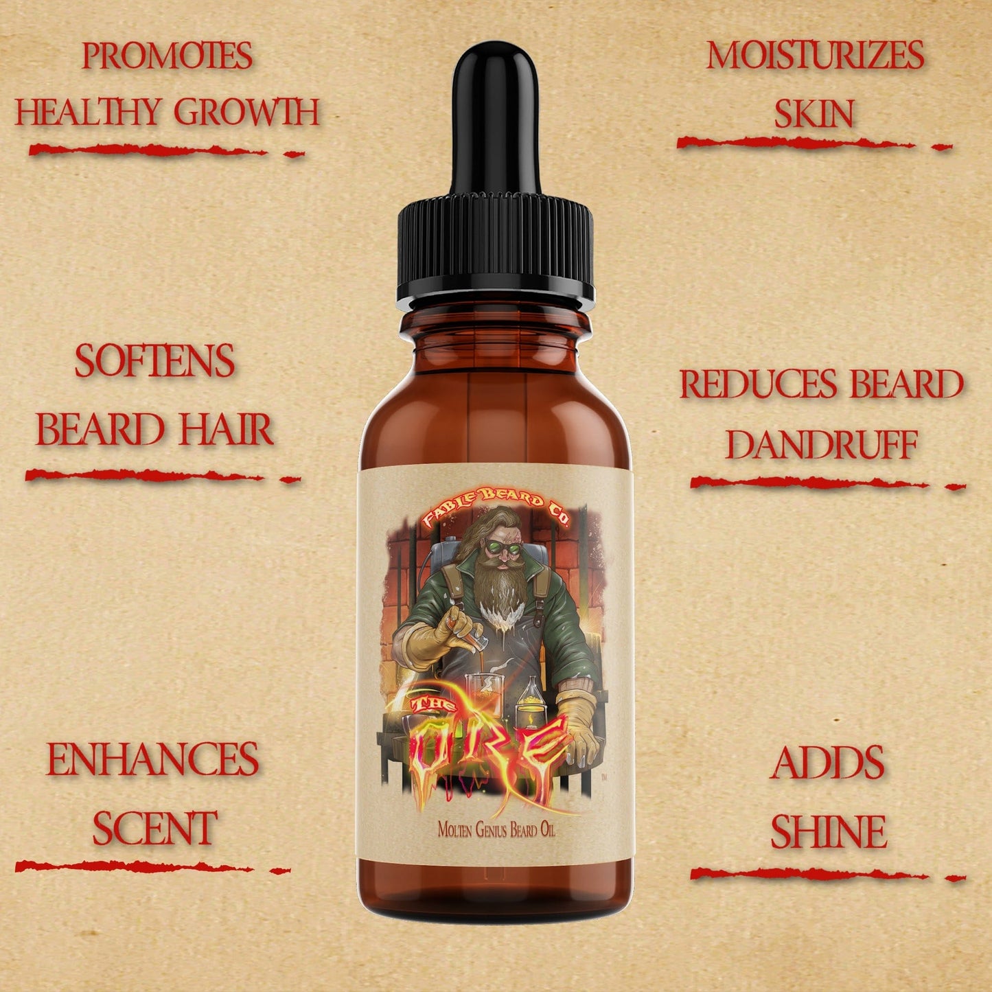The Ore - Beard Oil - Grounding Driftwood, Juicy Grapefruit, Earthy Minerals