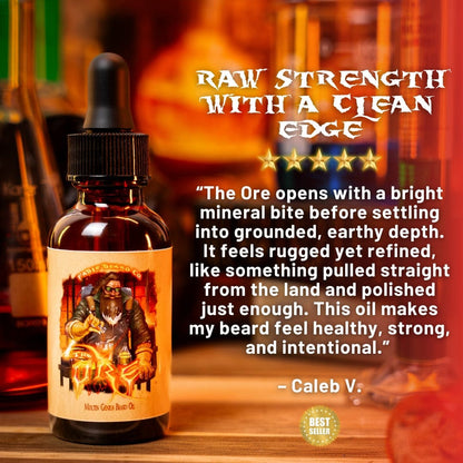 The Ore - Beard Oil - Grounding Driftwood, Juicy Grapefruit, Earthy Minerals