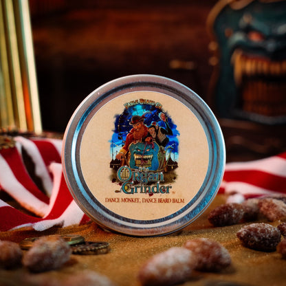 Organ Grinder - Beard Balm - Moonlit Blueberry Jam, Cheesecake Filling, Roasted Almond Praline