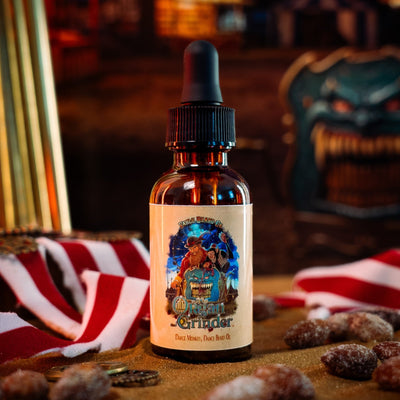 Organ Grinder - Beard Oil - Moonlit Blueberry Jam, Cheesecake Filling, Roasted Almond Praline