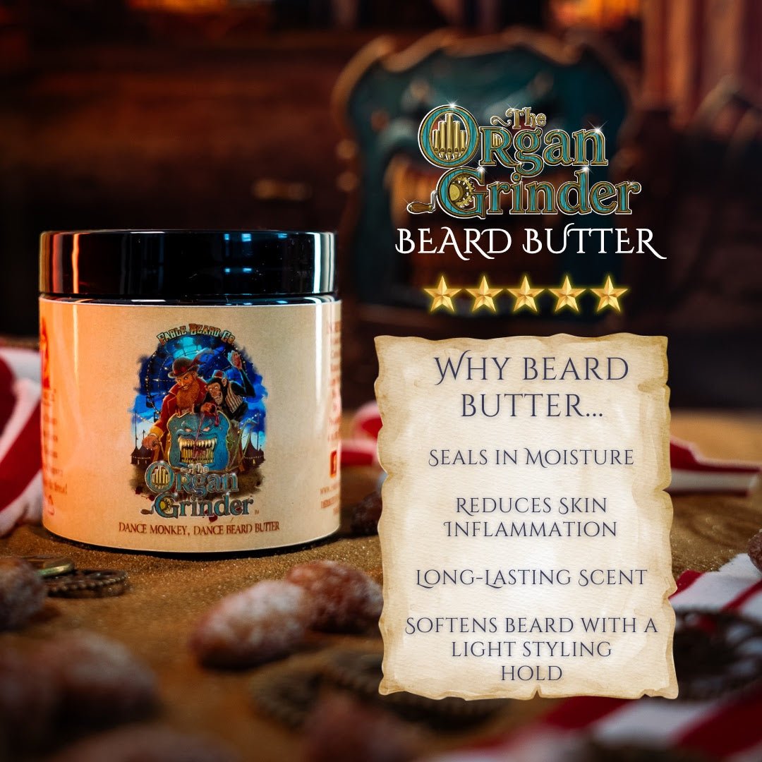 Organ Grinder - Beard Butter - Moonlit Blueberry Jam, Cheesecake Filling, Roasted Almond Praline