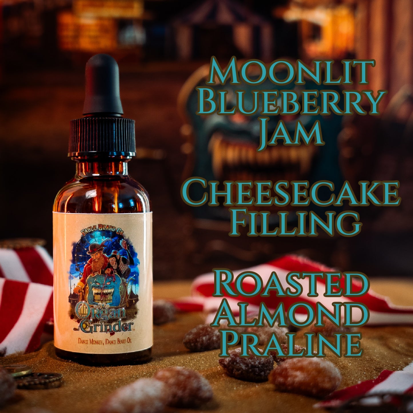 Organ Grinder - Complete Balm Kit - Moonlit Blueberry Jam, Cheesecake Filling, Roasted Almond Praline