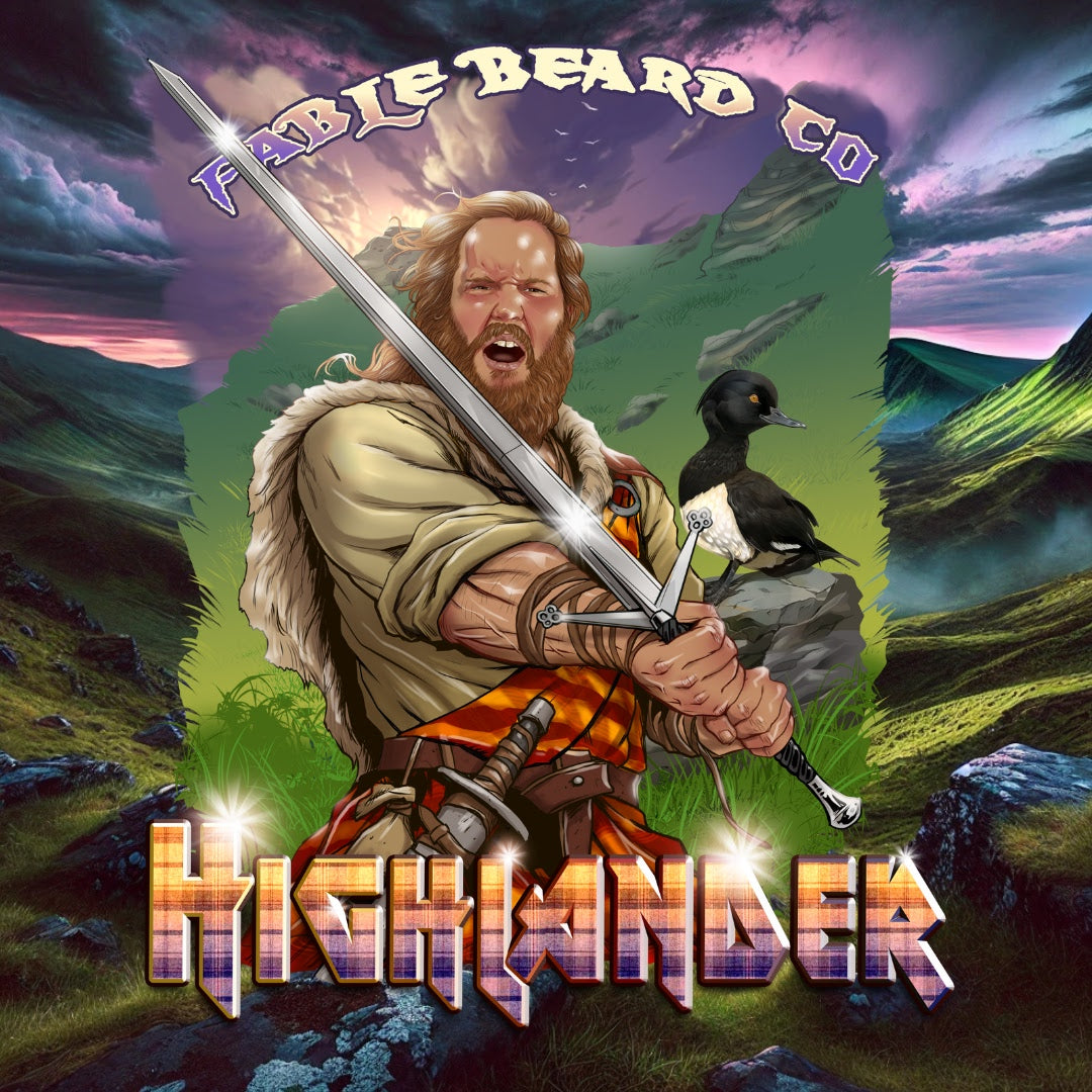 The Highlander - Beard Oil & Balm Kit - Smoked Firewood, Robust Scotch, and Nostalgic Mahogany