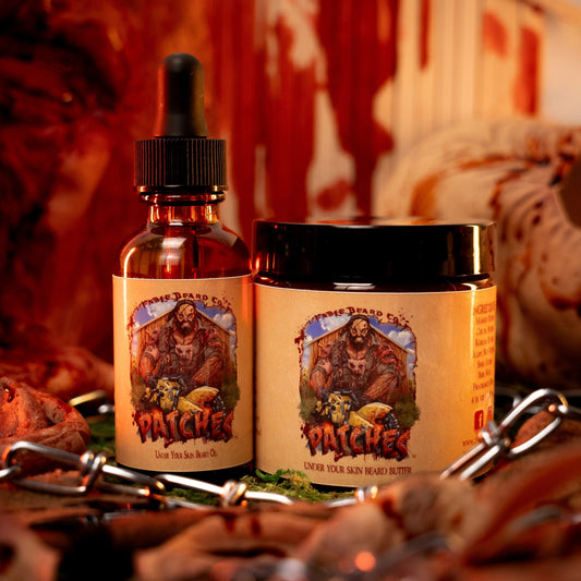 Patches - Beard Oil & Butter Kit - Spiced Pumpkin Puree, Dark Mocha, Burnt Honey Drizzle