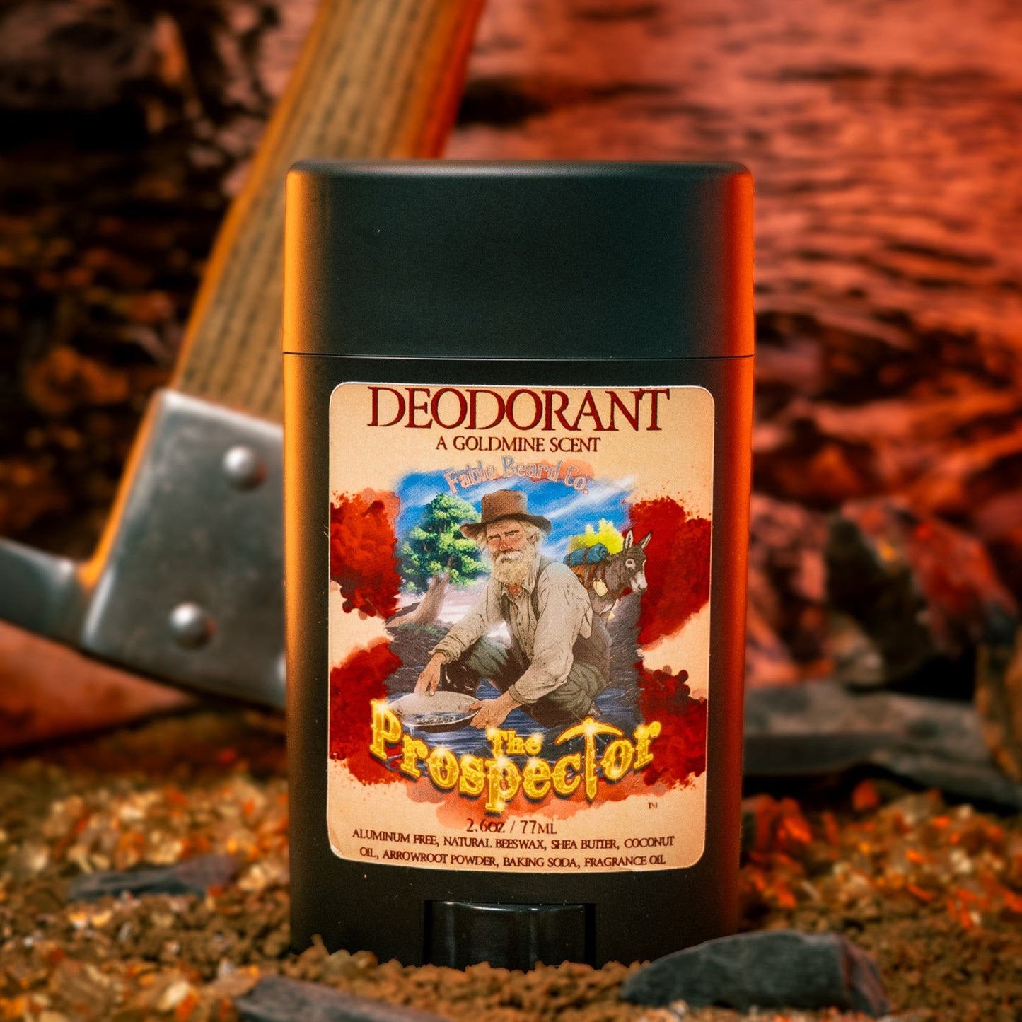 The Prospector - Deodorant - Glacier Creek Water, Sugar Pine Timber, Frontier Turned Soil
