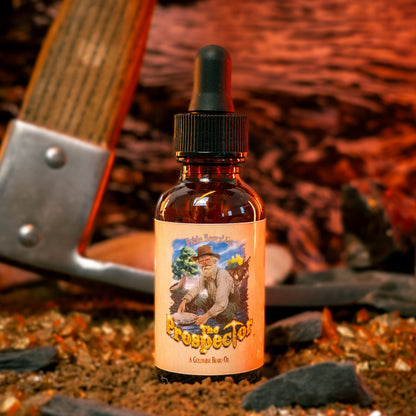 The Prospector - Beard Oil - Glacier Creek Water, Sugar Pine Timber, Frontier Turned Soil