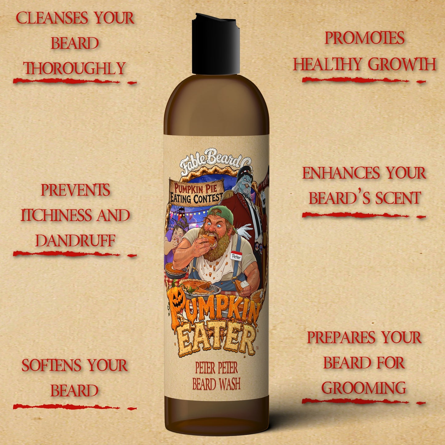 Pumpkin Eater - Beard Wash - Prize Pumpkin Pie, Creamy Whipped Topping, Toasted Pie Crust
