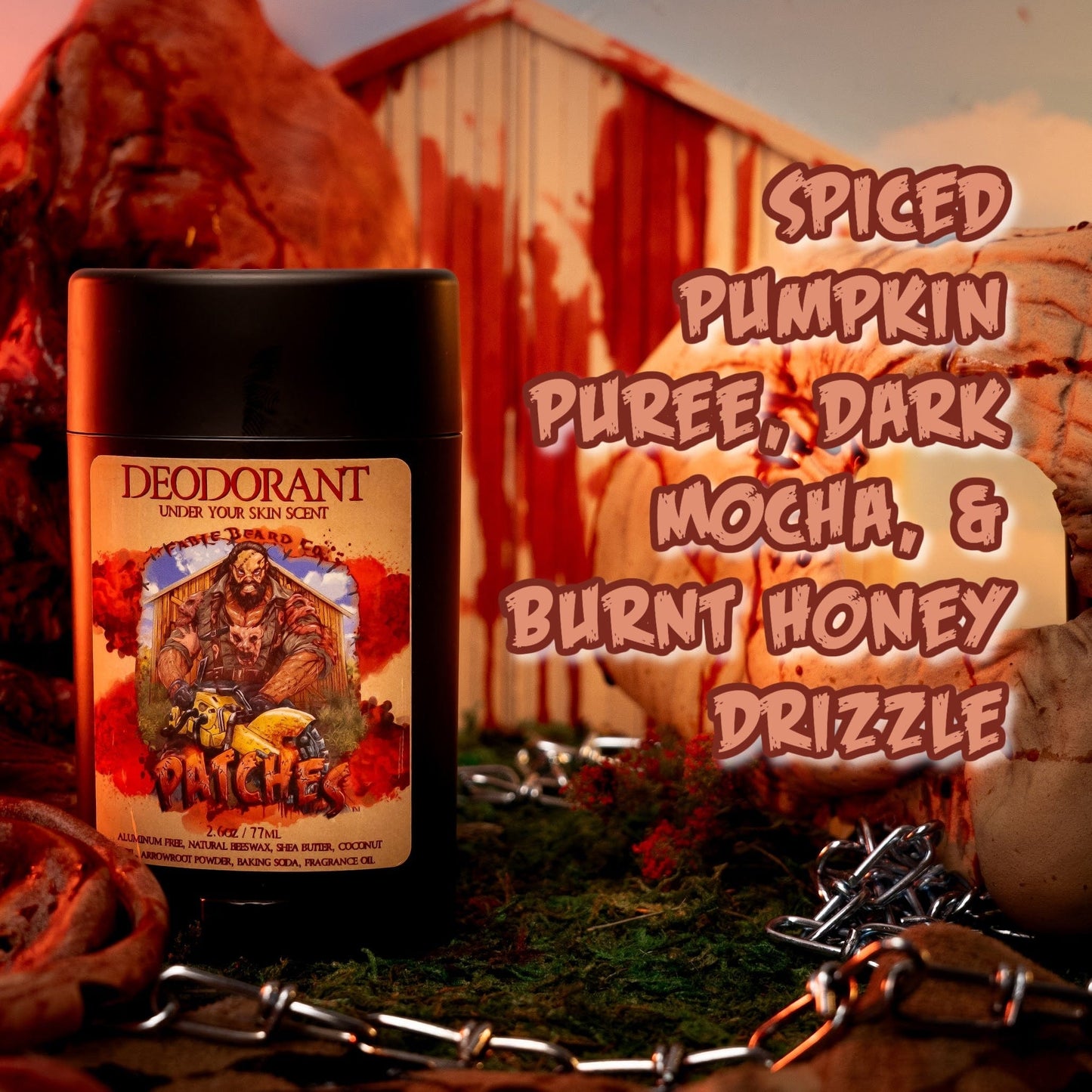 Patches - Deodorant - Spiced Pumpkin Puree, Dark Mocha, Burnt Honey Drizzle