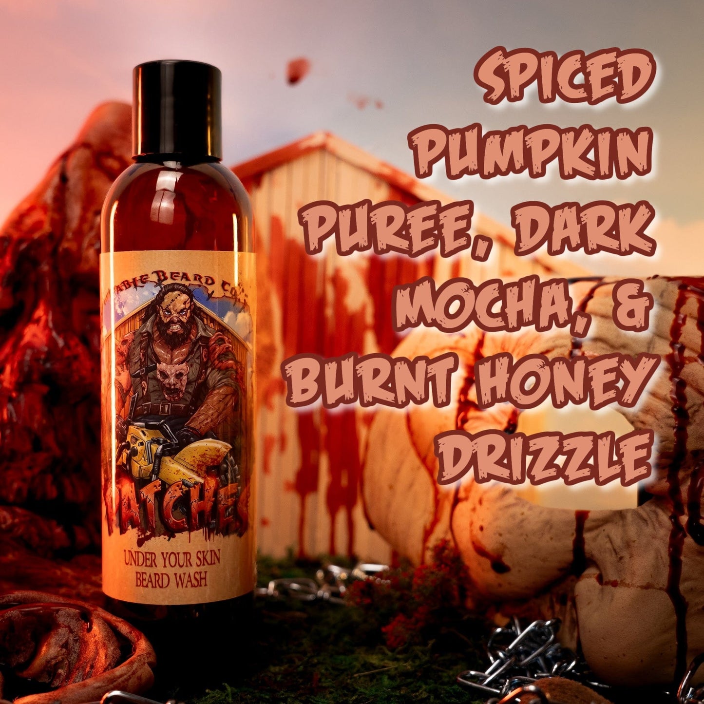Patches - Beard Wash - Spiced Pumpkin Puree, Dark Mocha, Burnt Honey Drizzle
