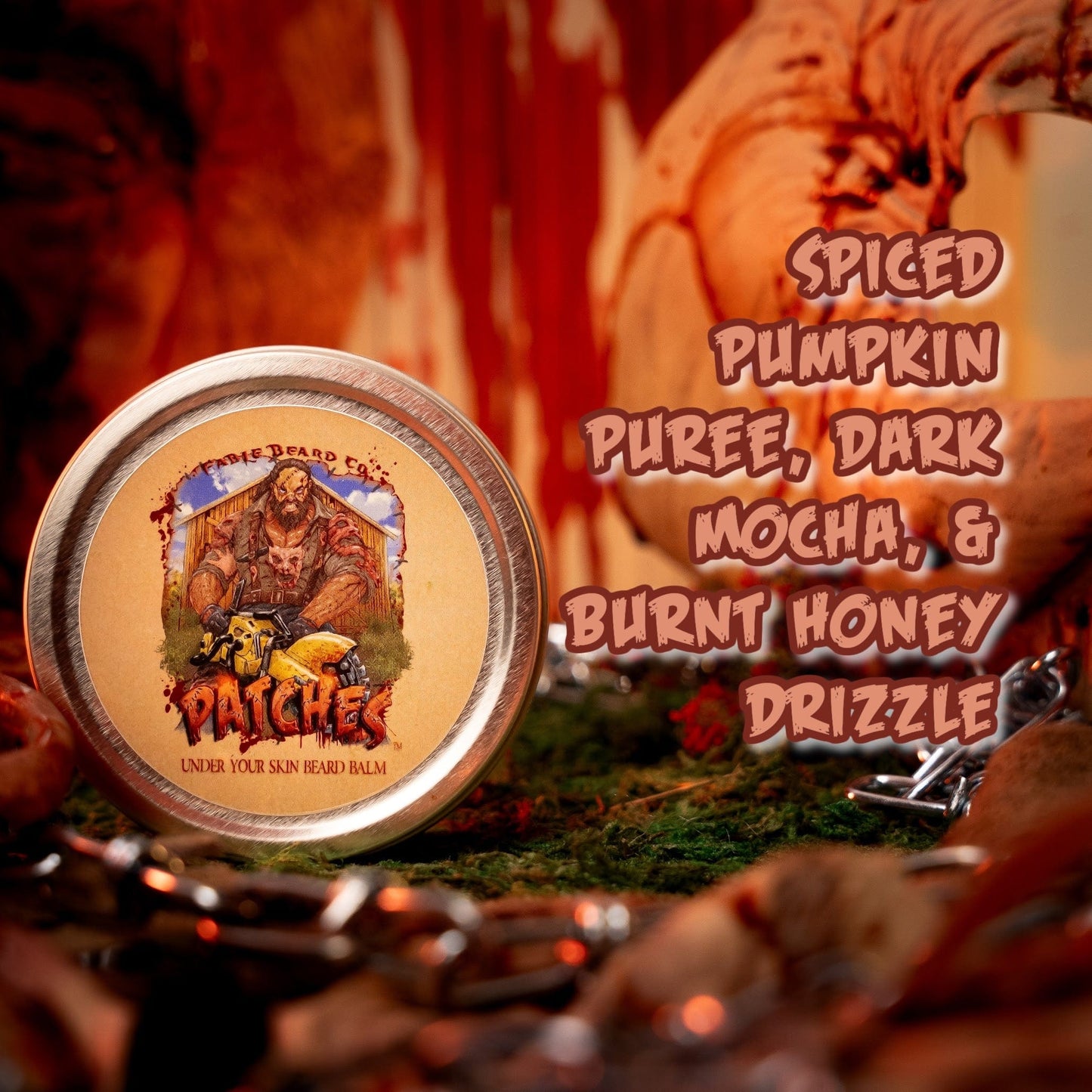 Patches - Beard Balm - Spiced Pumpkin Puree, Dark Mocha, Burnt Honey Drizzle