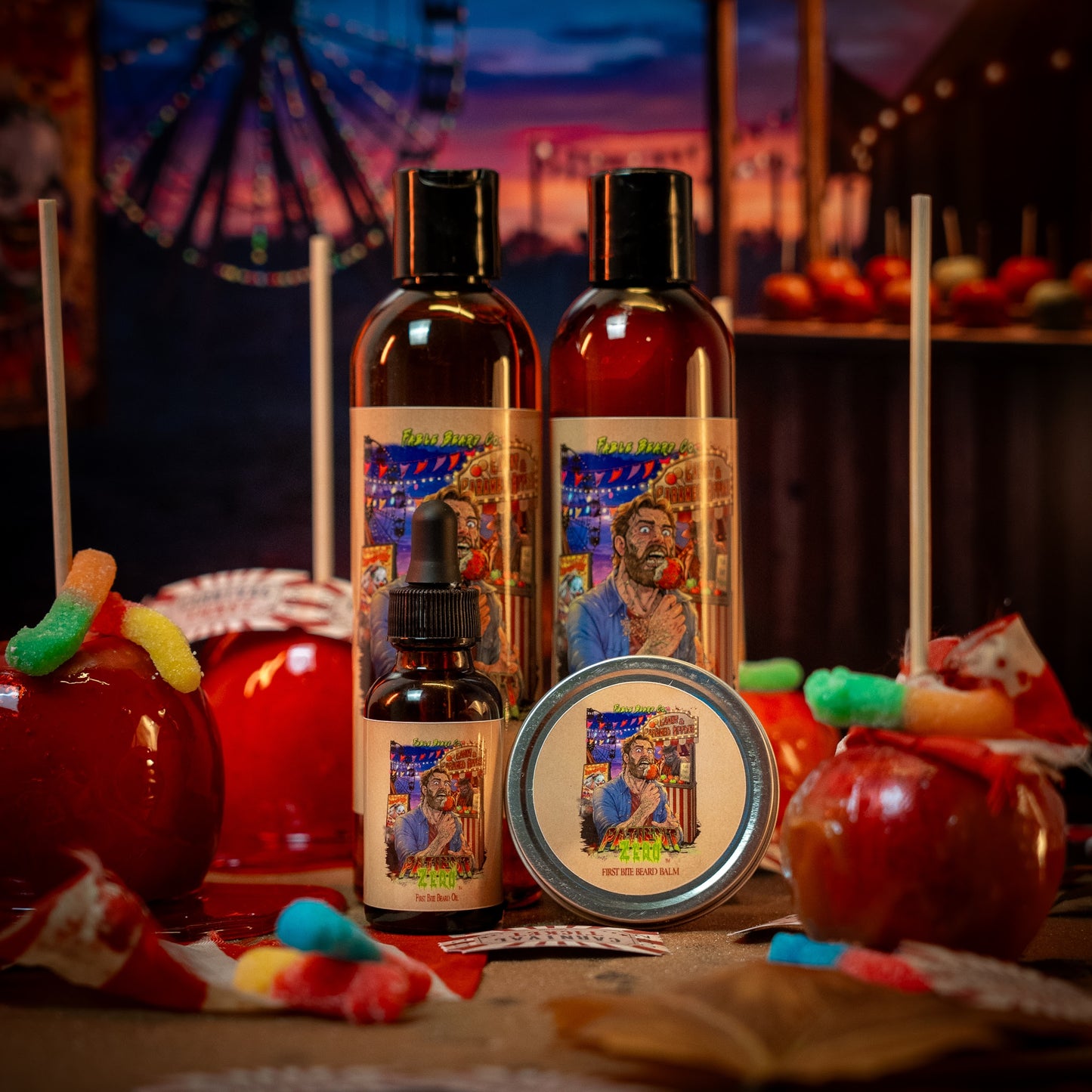 Patient Zero - Complete Balm Kit - Tart Gummy Candy, Spiced Harvest Musk, Buttery Fried Dough