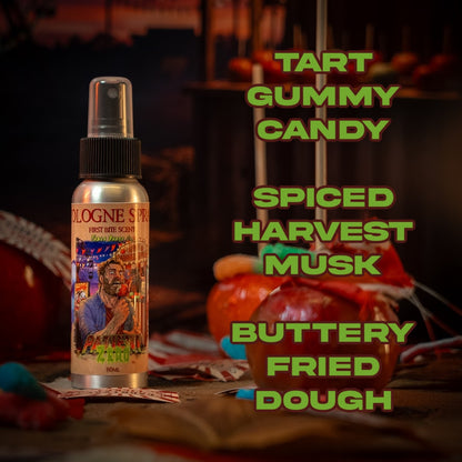 Patient Zero - Cologne - Tart Gummy Candy, Spiced Harvest Musk, Buttery Fried Dough
