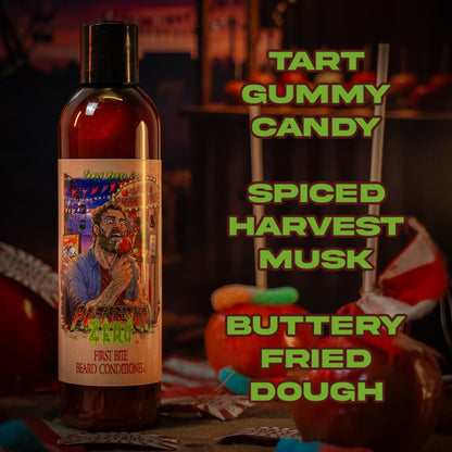 Patient Zero - Beard Conditioner - Tart Gummy Candy, Spiced Harvest Musk, Buttery Fried Dough