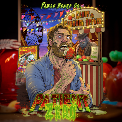 Patient Zero - Beard Balm - Tart Gummy Candy, Spiced Harvest Musk, Buttery Fried Dough