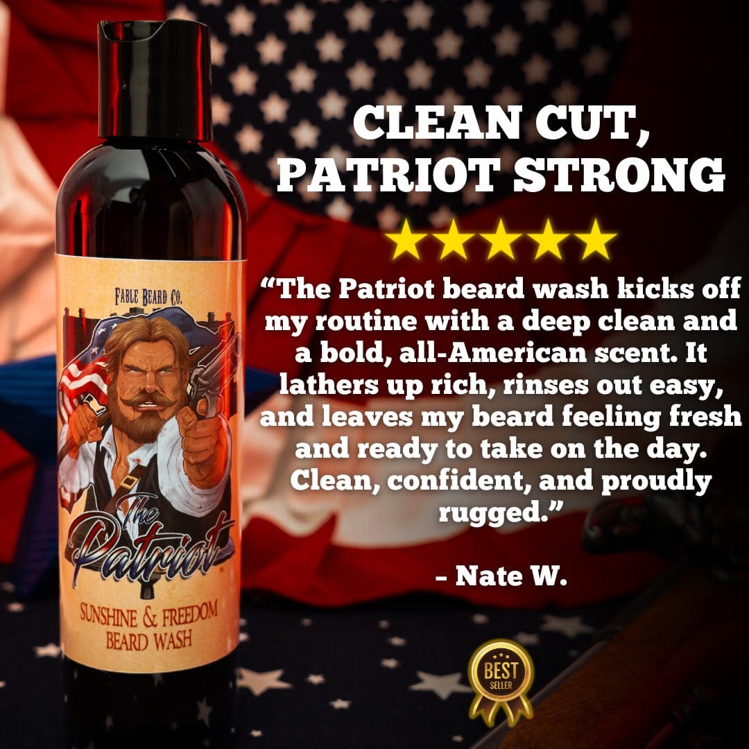 The Patriot - Beard Wash - Southern Pecan Pie, Fresh Spring Berries, and Creamy Vanilla