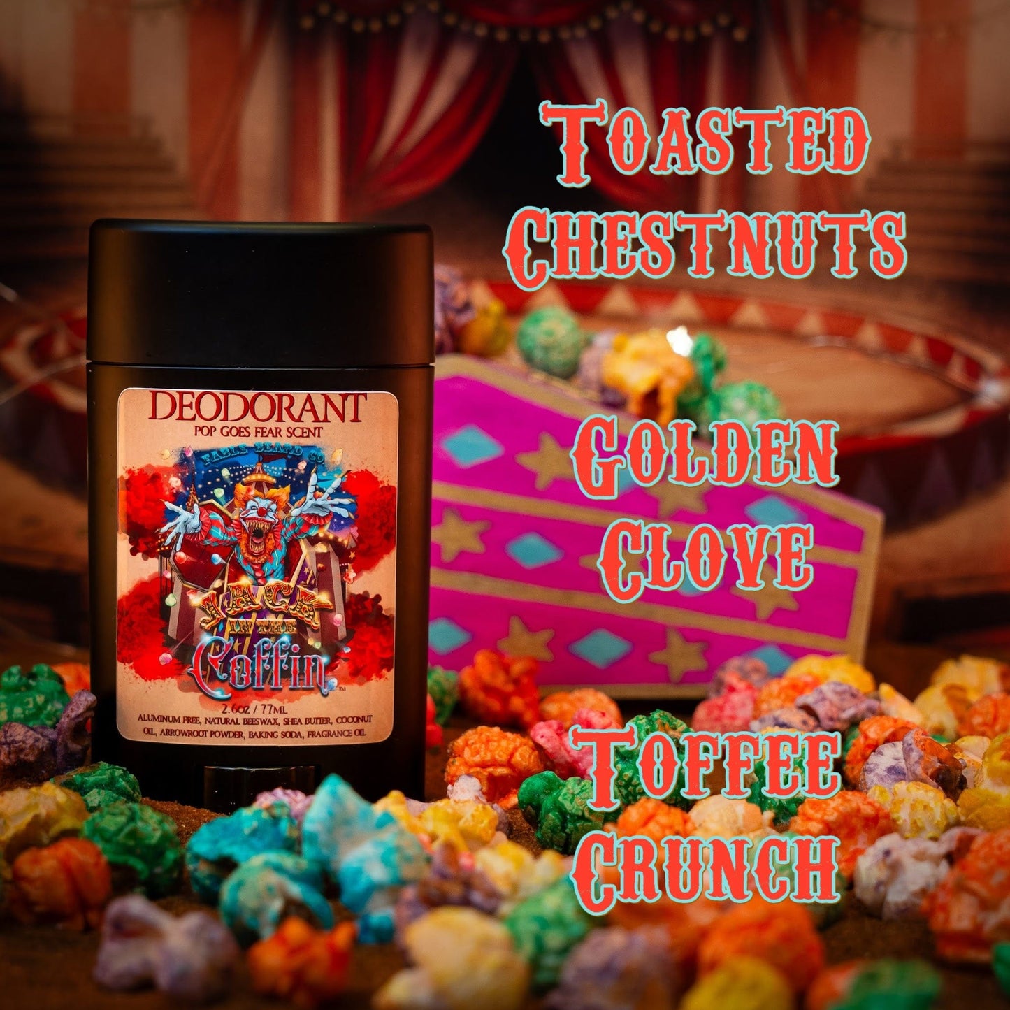 Jack-In-The-Coffin - Deodorant - Toasted Chestnuts, Golden Clove, Toffee Crunch