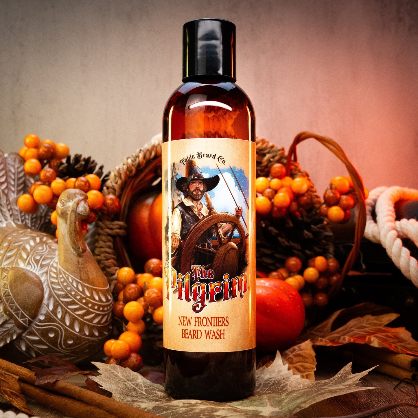 The Pilgrim - Beard Wash - Freshly Fallen Leaves, Golden Nectar, White Musk, & Imported Spices