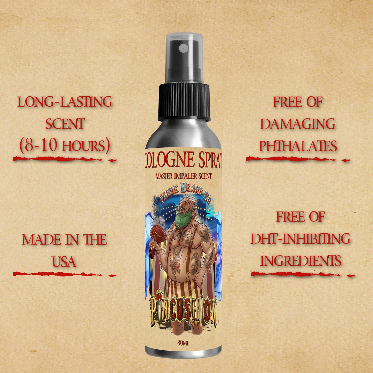 Pincushion - Cologne - Big Top Timberwood, Caramelized Maple Ember, Shadowed Bergamot