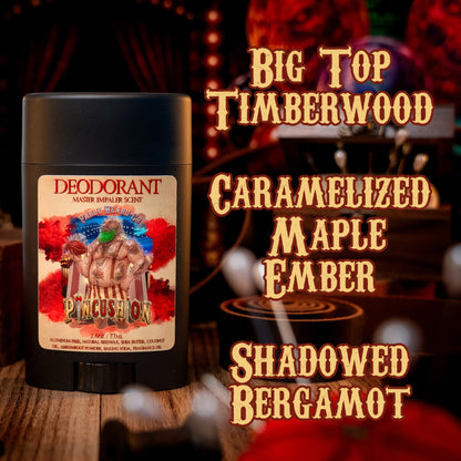 Pincushion - Deodorant - Big Top Timberwood, Caramelized Maple Ember, Shadowed Bergamot