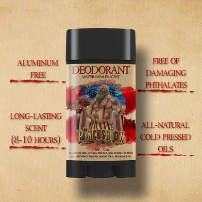 Pincushion - Deodorant - Big Top Timberwood, Caramelized Maple Ember, Shadowed Bergamot