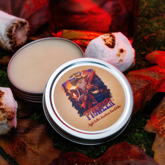 The Pioneer - Beard Balm - Apple Butter, Toasted Marshmallow, and Vanilla Liquor