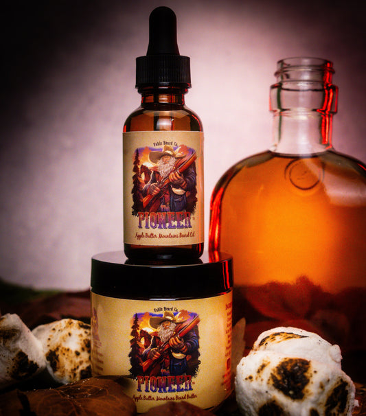 The Pioneer - Beard Oil & Butter Kit - Apple Butter, Toasted Marshmallow, and Vanilla Liquor