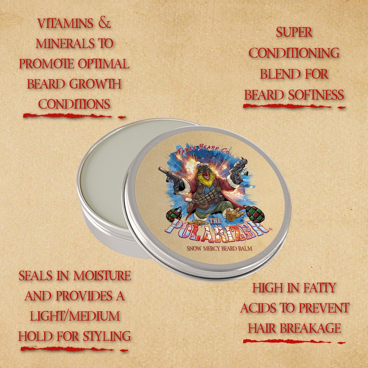 The Polarizer - Complete Balm Kit - Peppermint Hot Cocoa, Powdered Sugar, Condensed Milk