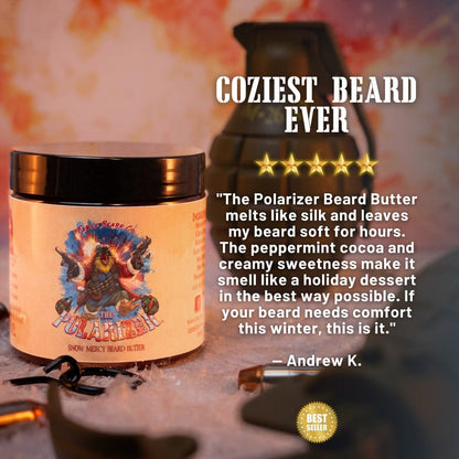 The Polarizer - Beard Oil & Butter Kit - Peppermint Hot Cocoa, Powdered Sugar, Condensed Milk