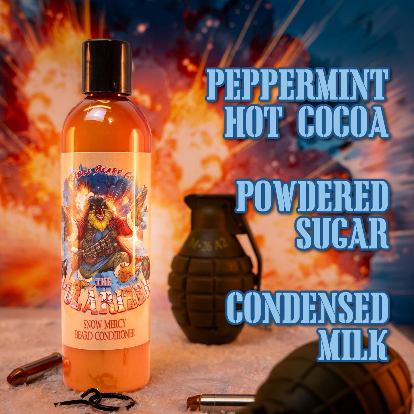 The Polarizer - Beard Conditioner - Peppermint Hot Cocoa, Powdered Sugar, Condensed Milk