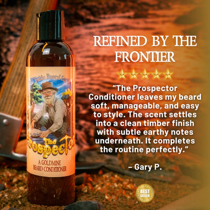 The Prospector - Beard Conditioner - Glacier Creek Water, Sugar Pine Timber, Frontier Turned Soil