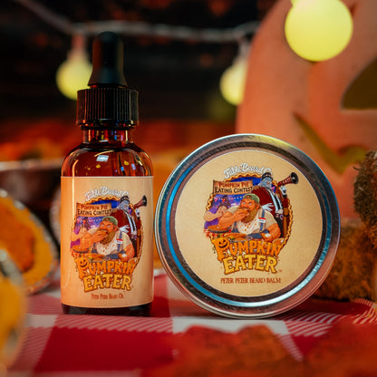 Pumpkin Eater - Beard Oil & Balm Kit - Prize Pumpkin Pie, Creamy Whipped Topping, Toasted Pie Crust