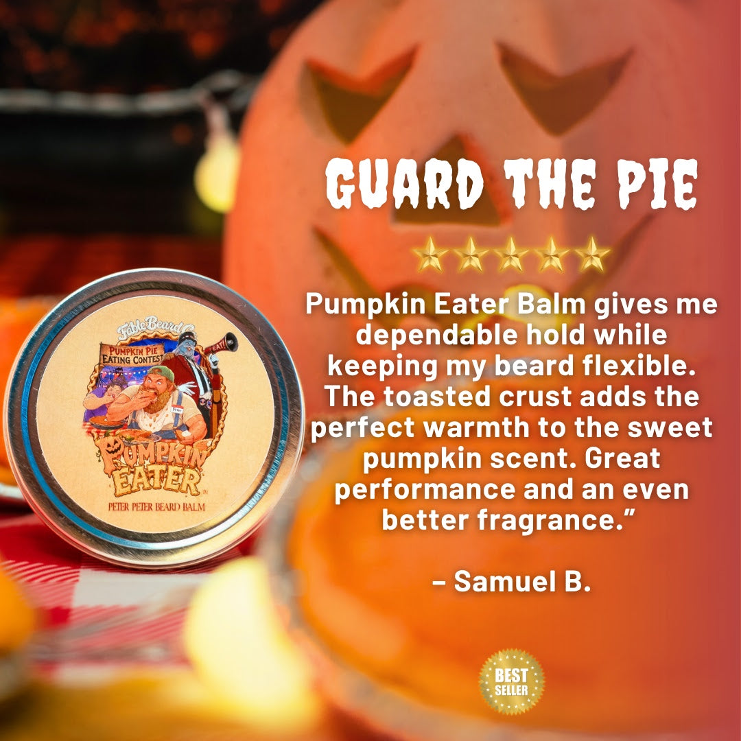 Pumpkin Eater - Beard Oil & Balm Kit - Prize Pumpkin Pie, Creamy Whipped Topping, Toasted Pie Crust