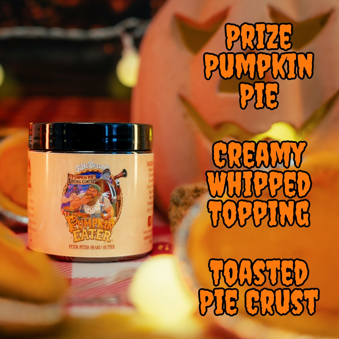 Pumpkin Eater - Beard Butter - Prize Pumpkin Pie, Creamy Whipped Topping, Toasted Pie Crust
