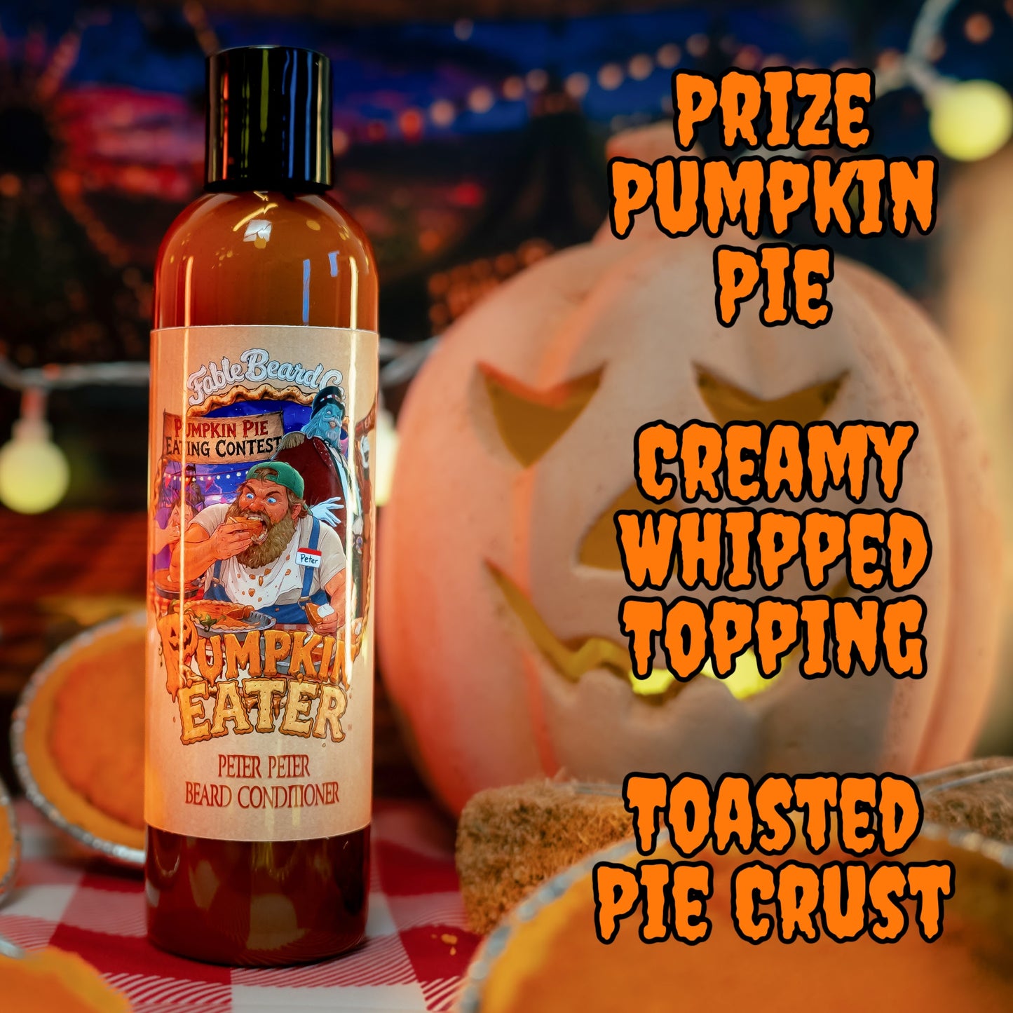 Pumpkin Eater - Beard Conditioner - Prize Pumpkin Pie, Creamy Whipped Topping, Toasted Pie Crust