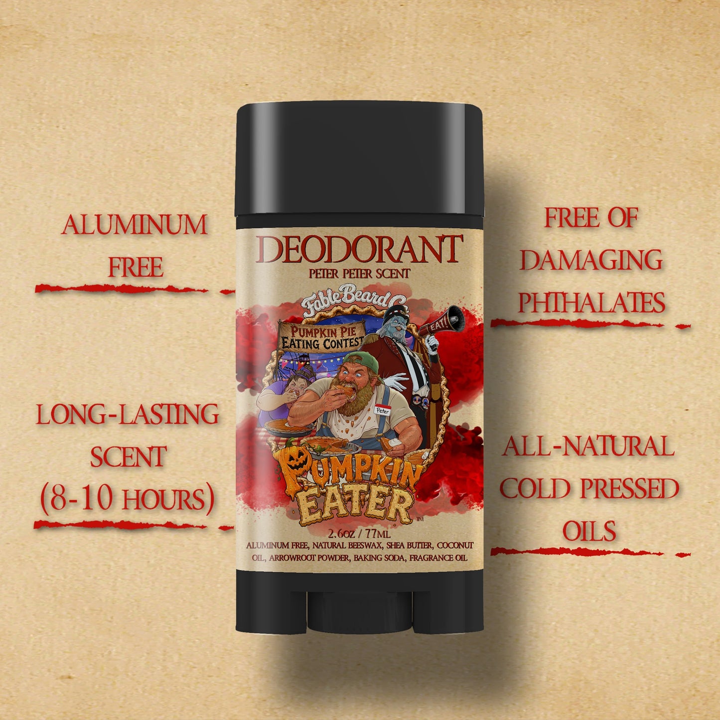 Pumpkin Eater - Deodorant - Prize Pumpkin Pie, Creamy Whipped Topping, Toasted Pie Crust