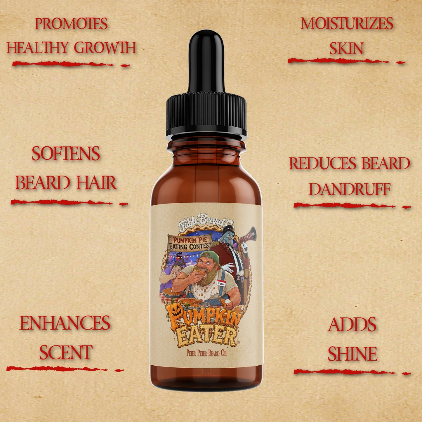 Pumpkin Eater - Beard Oil - Prize Pumpkin Pie, Creamy Whipped Topping, Toasted Pie Crust