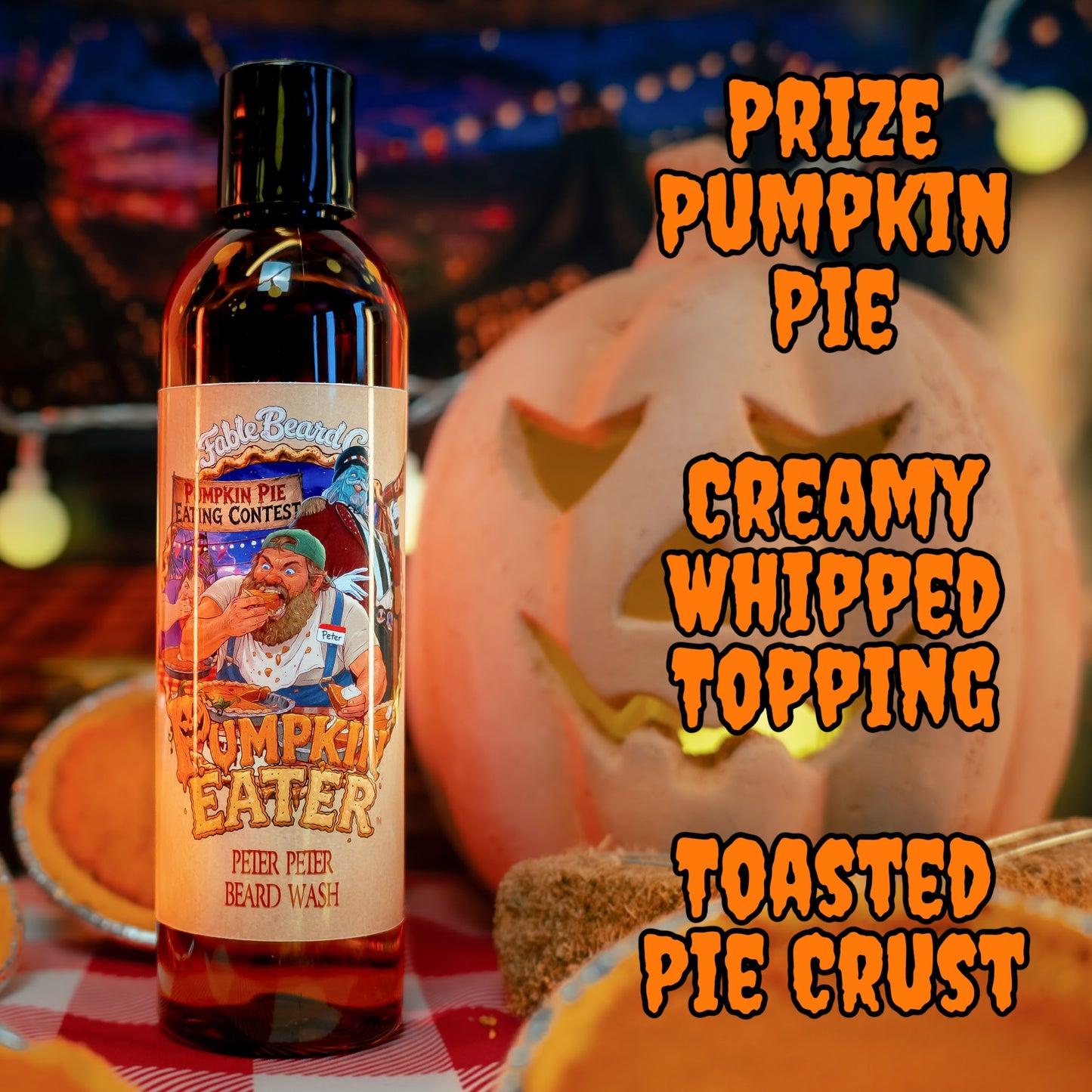 Pumpkin Eater - Beard Wash - Prize Pumpkin Pie, Creamy Whipped Topping, Toasted Pie Crust