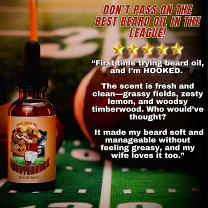 The Quarterback - Beard Oil - Aromatic Timberwood, Freshly Squeezed Lemons, Grassy Fields