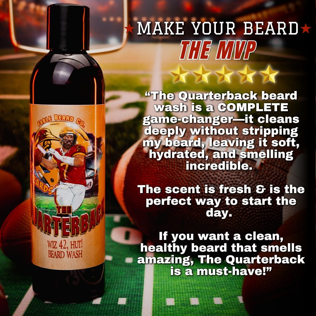 The Quarterback - Beard Wash - Aromatic Timberwood, Freshly Squeezed Lemons, Grassy Fields