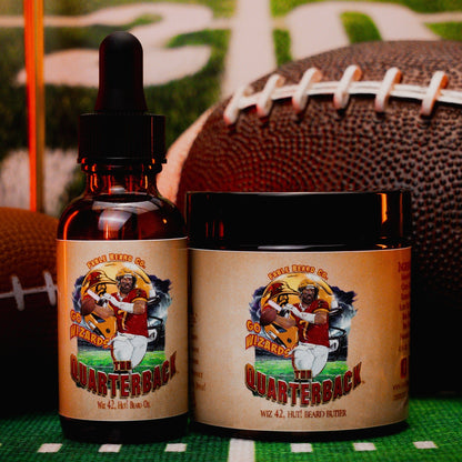 The Quarterback - Beard Oil & Butter Kit - Aromatic Timberwood, Freshly Squeezed Lemons, Grassy Fields