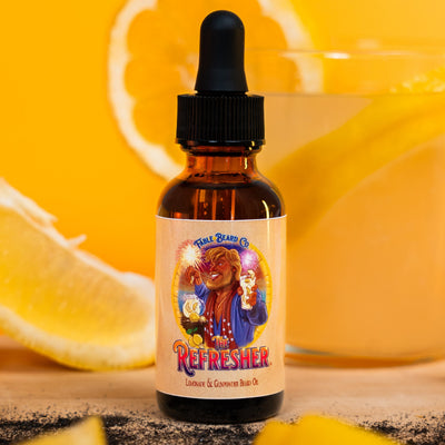 The Refresher - Beard Oil - Gunpowder and Fresh Squeezed Lemonade
