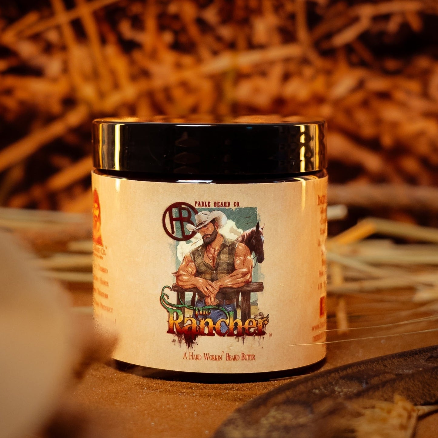 The Rancher - Beard Butter - Fresh Cut Cedar, Green Pastures, Leather Boots