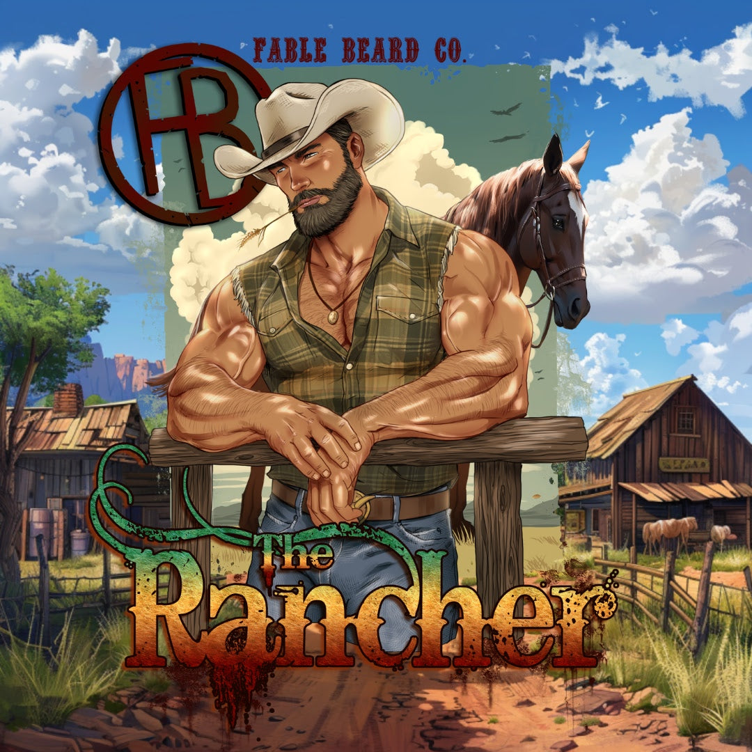 The Rancher - Beard Oil & Balm Kit - Fresh Cut Cedar, Green Pastures, Leather Boots
