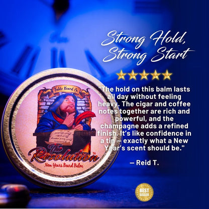 The Resolution - Complete Balm Kit - Cuban Cigars, Brazilian Coffee, and Vintage Champagne