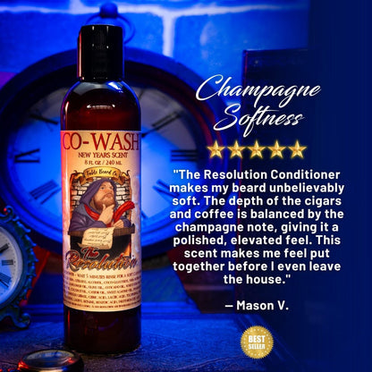 The Resolution - Beard Conditioner - Cuban Cigars, Brazilian Coffee, and Vintage Champagne
