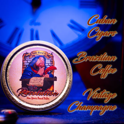 The Resolution - Beard Balm - Cuban Cigars, Brazilian Coffee, and Vintage Champagne