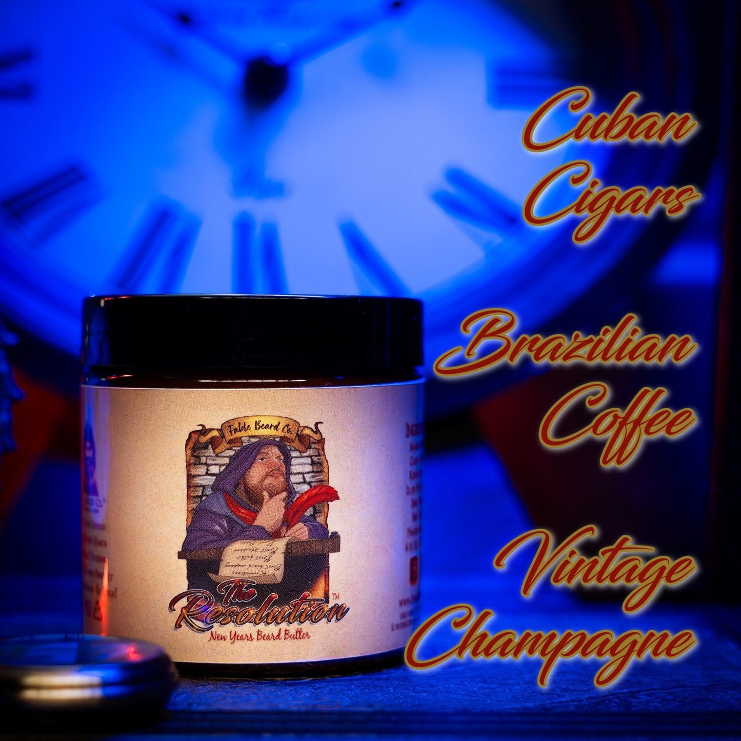The Resolution - Beard Butter - Cuban Cigars, Brazilian Coffee, and Vintage Champagne