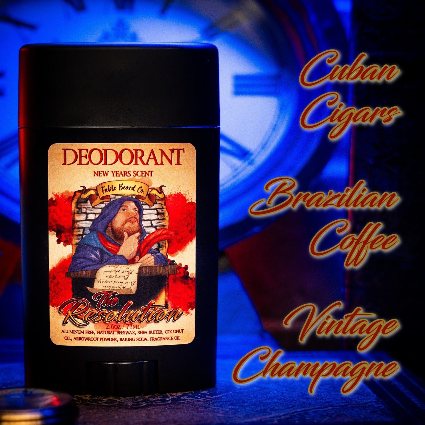 The Resolution - Deodorant - Cuban Cigars, Brazilian Coffee, and Vintage Champagne