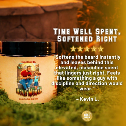 The Role Model - Beard Oil & Butter Kit - Leathery Woods, Bergamot Spice Cologne, and Herbal Sage Musk