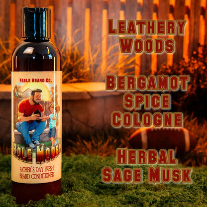The Role Model - Beard Conditioner - Leathery Woods, Bergamot Spice Cologne, and Herbal Sage Musk
